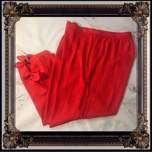 August Silk cropped pants (NWT)